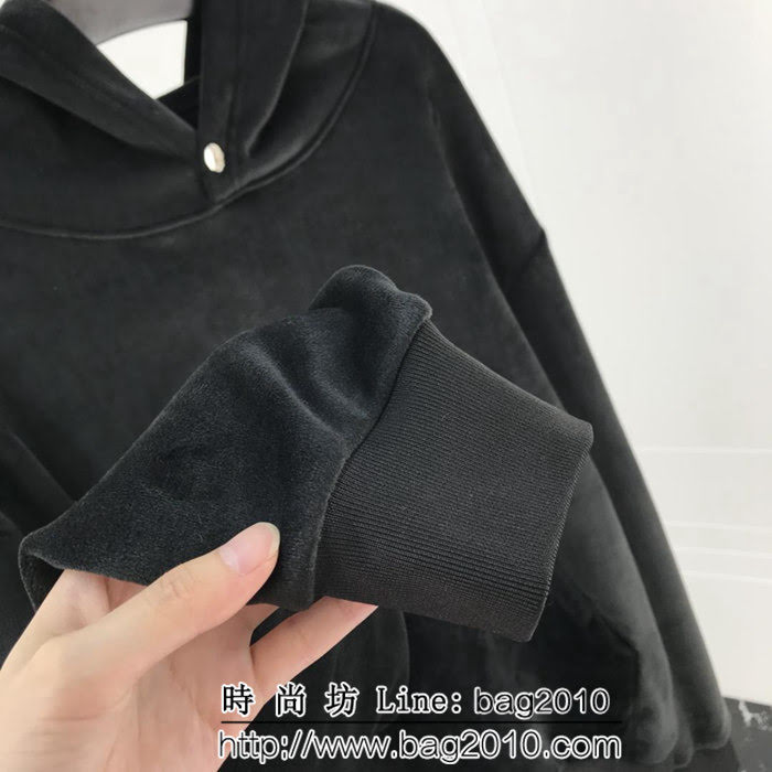 LV路易威登 18SS秋冬新款 太陽花銀狐絨 帽衫 男女同款 ydi1430